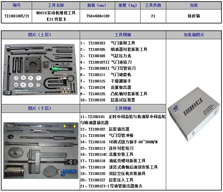 WD615發(fā)動(dòng)機(jī)維修工具21件套.jpg WD615發(fā)動(dòng)機(jī)維修工具21件套.jpg