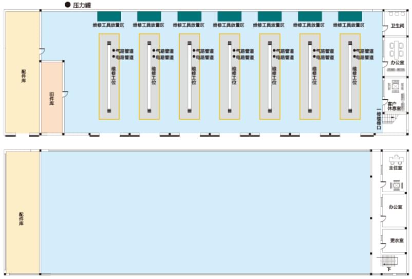 重汽服務(wù)站維修檢驗區(qū)域平面圖.jpg 重汽服務(wù)站維修檢驗區(qū)域平面圖.jpg