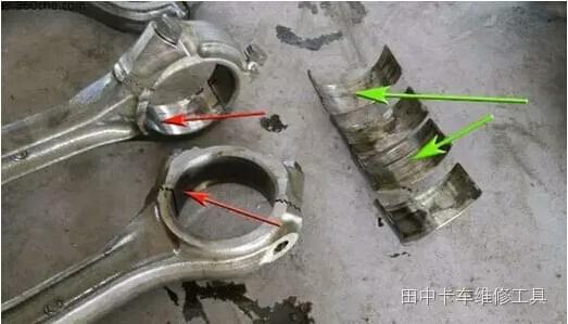 3、4缸連桿瓦存在砸瓦的現(xiàn)象