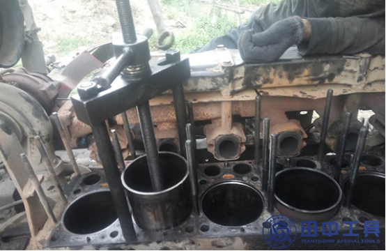 田中缸套拔出器案例使用圖片 田中缸套拔出器案例使用圖片