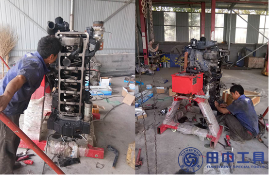 田中發(fā)動機翻轉架客戶使用場景圖片 田中發(fā)動機翻轉架客戶使用場景圖片