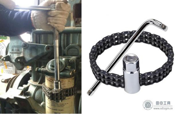 田中工具——套筒式雙鏈條濾芯拆裝扳手 田中工具——套筒式雙鏈條濾芯拆裝扳手