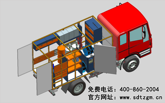 山東田中機(jī)械設(shè)備卡車(chē)養(yǎng)護(hù)搶修服務(wù)車(chē)展示圖